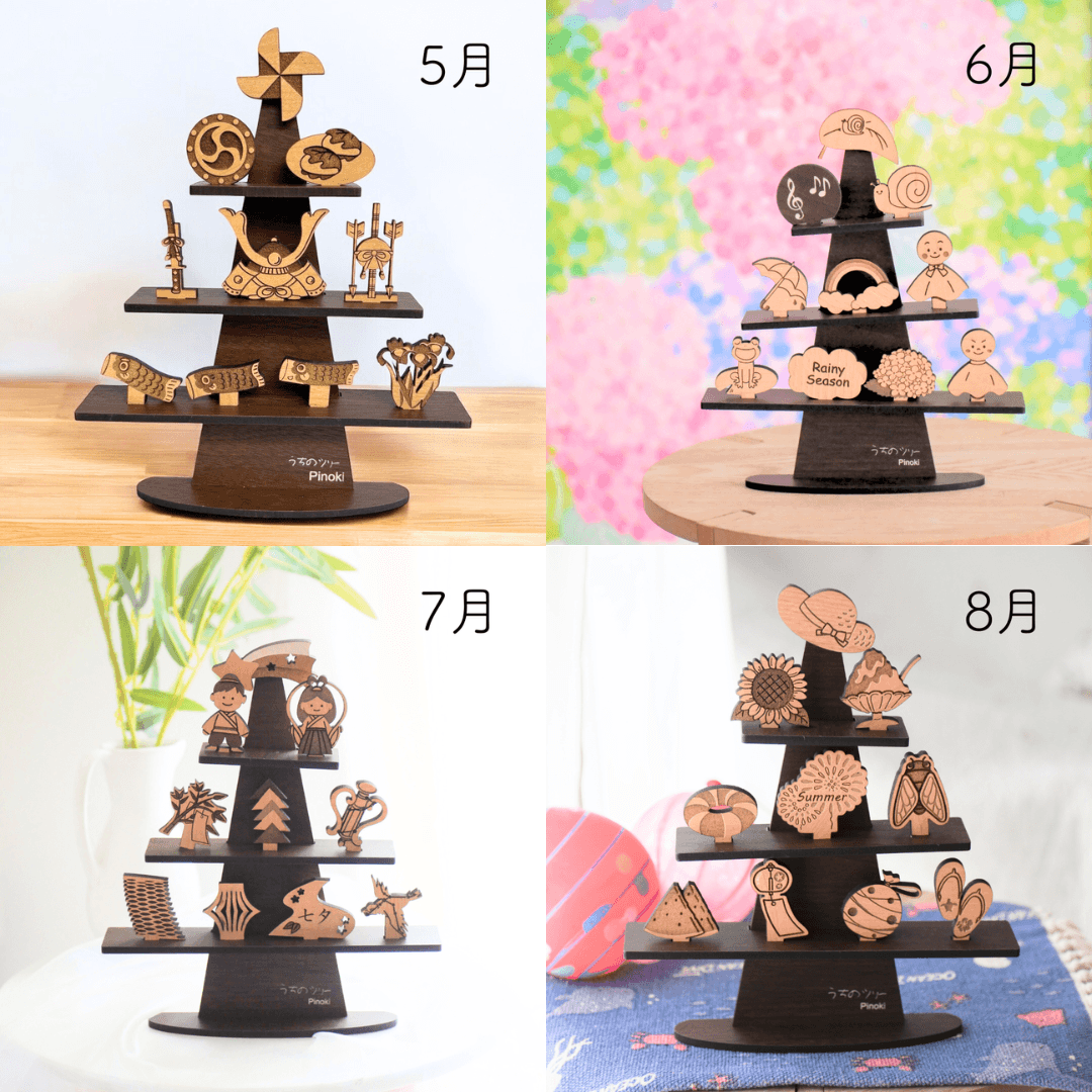 【毎月5個限定販売】毎月届く！月イチ季節お届け便　うちのツリー【12ヶ月着せ替えパーツ】 | 4枚目